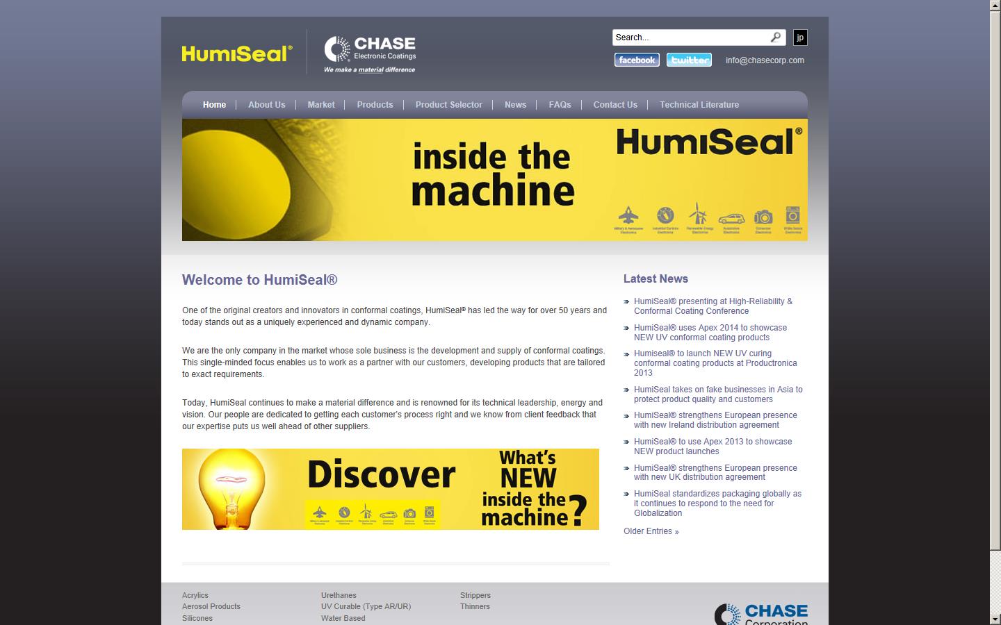 Humiseal Ltd - Part of Chase Electronic Coatings Website