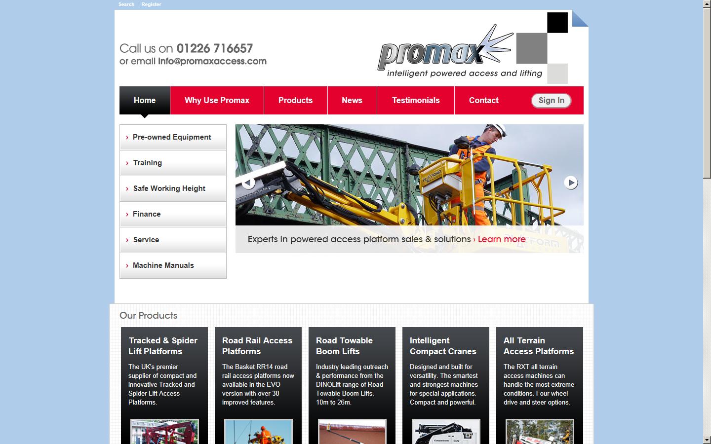 ProMax Access Ltd Website