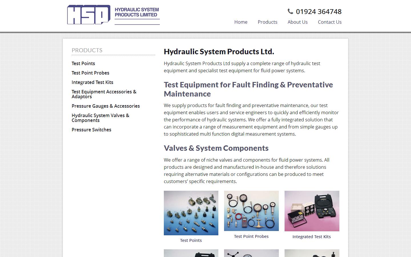 Hydraulic System Products Ltd Website