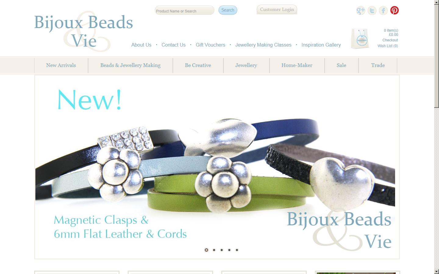 Bijoux Beads Website