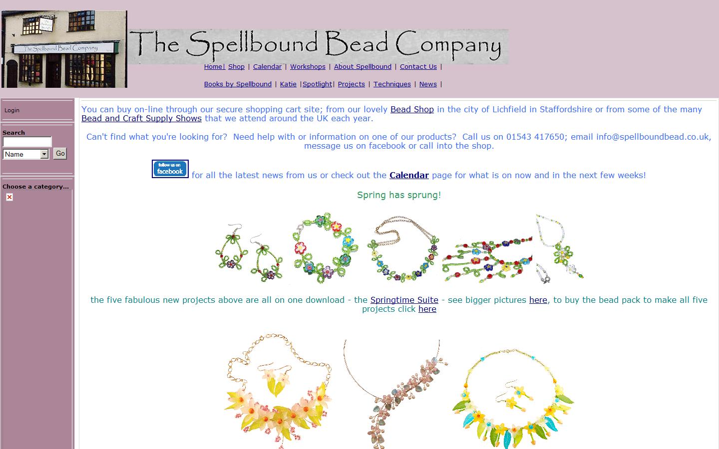 Spellbound Bead Co Website
