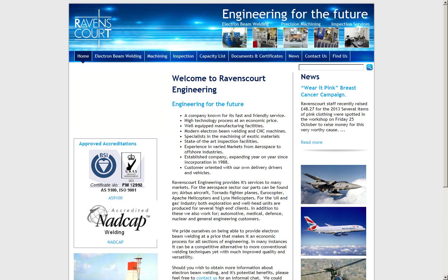 Ravenscourt Engineering Website