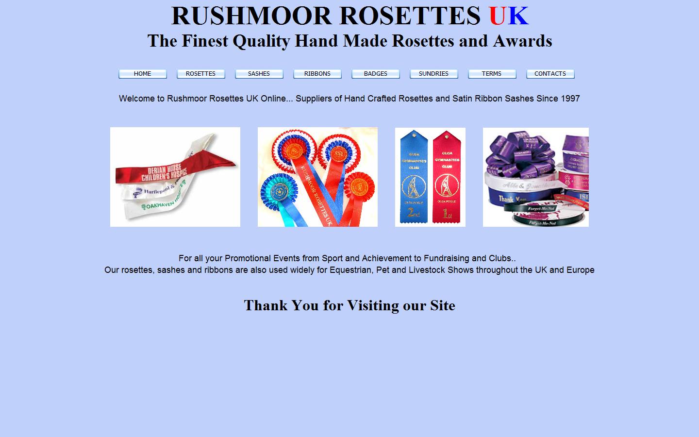 Rushmoor Rosettes UK Website