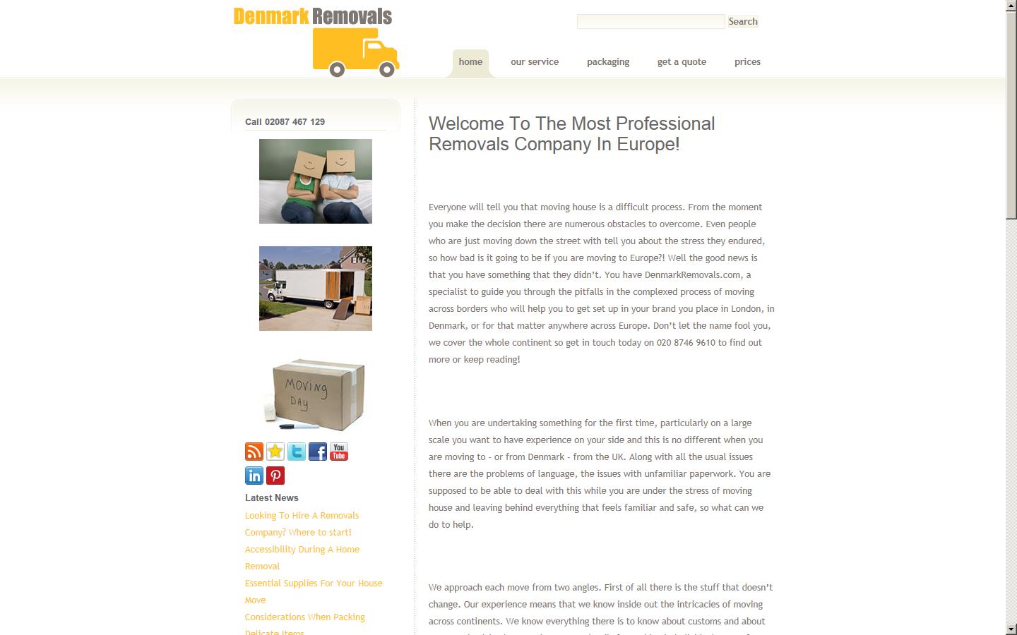 Denmark Removals Website