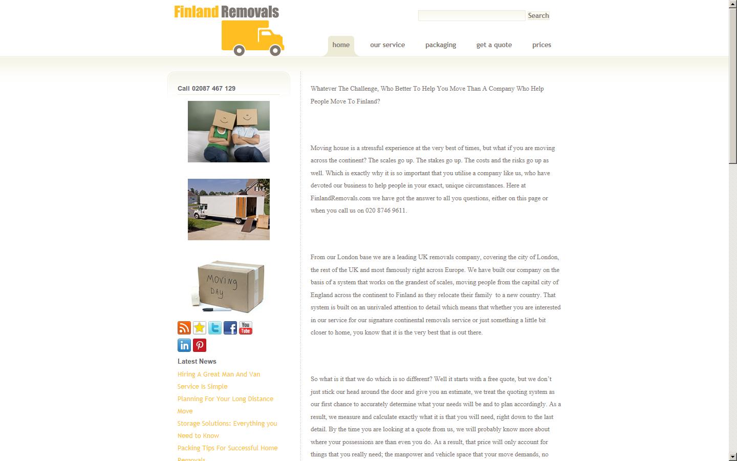 Finland Removals Website