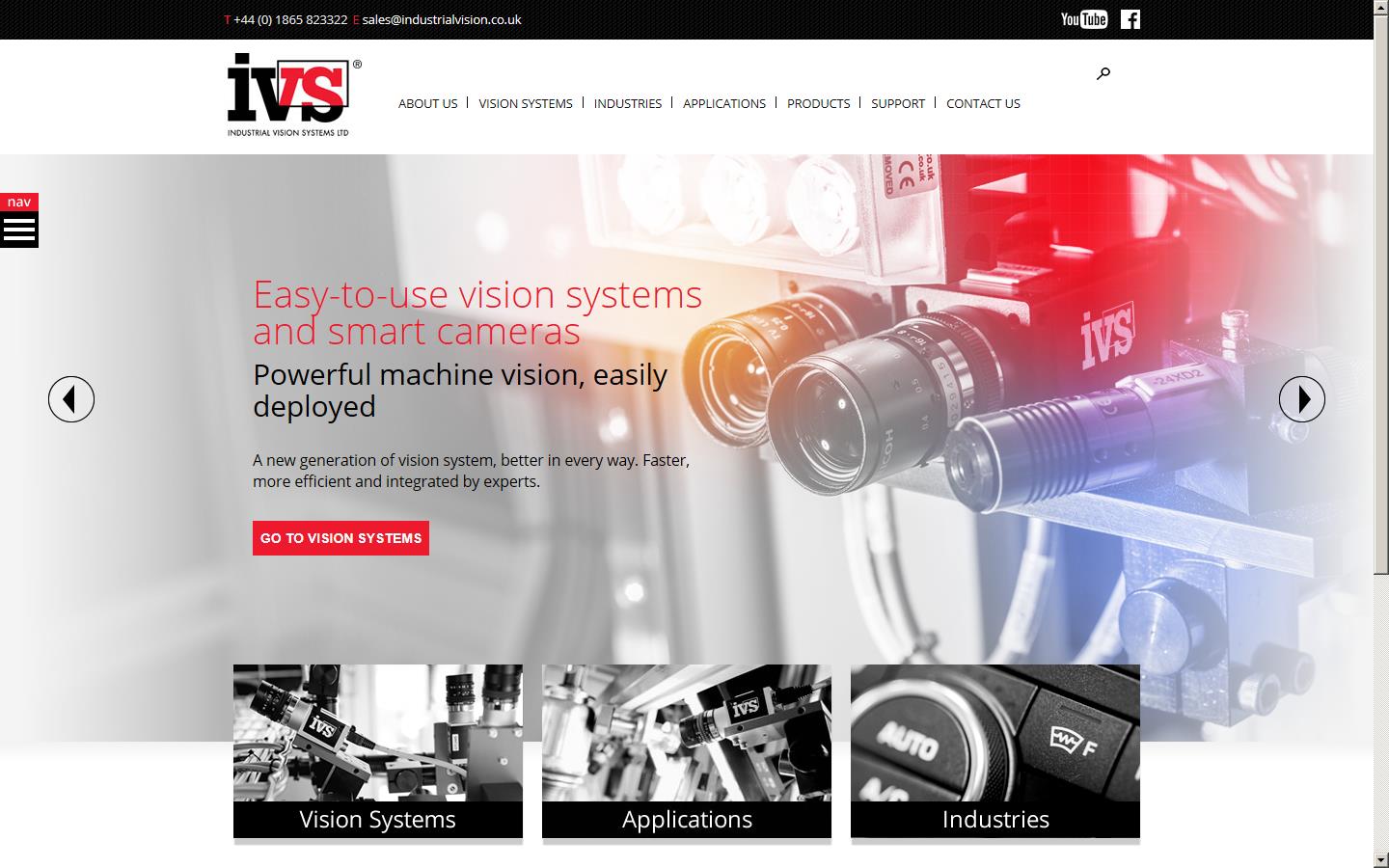 Industrial Vision Systems Ltd  Website
