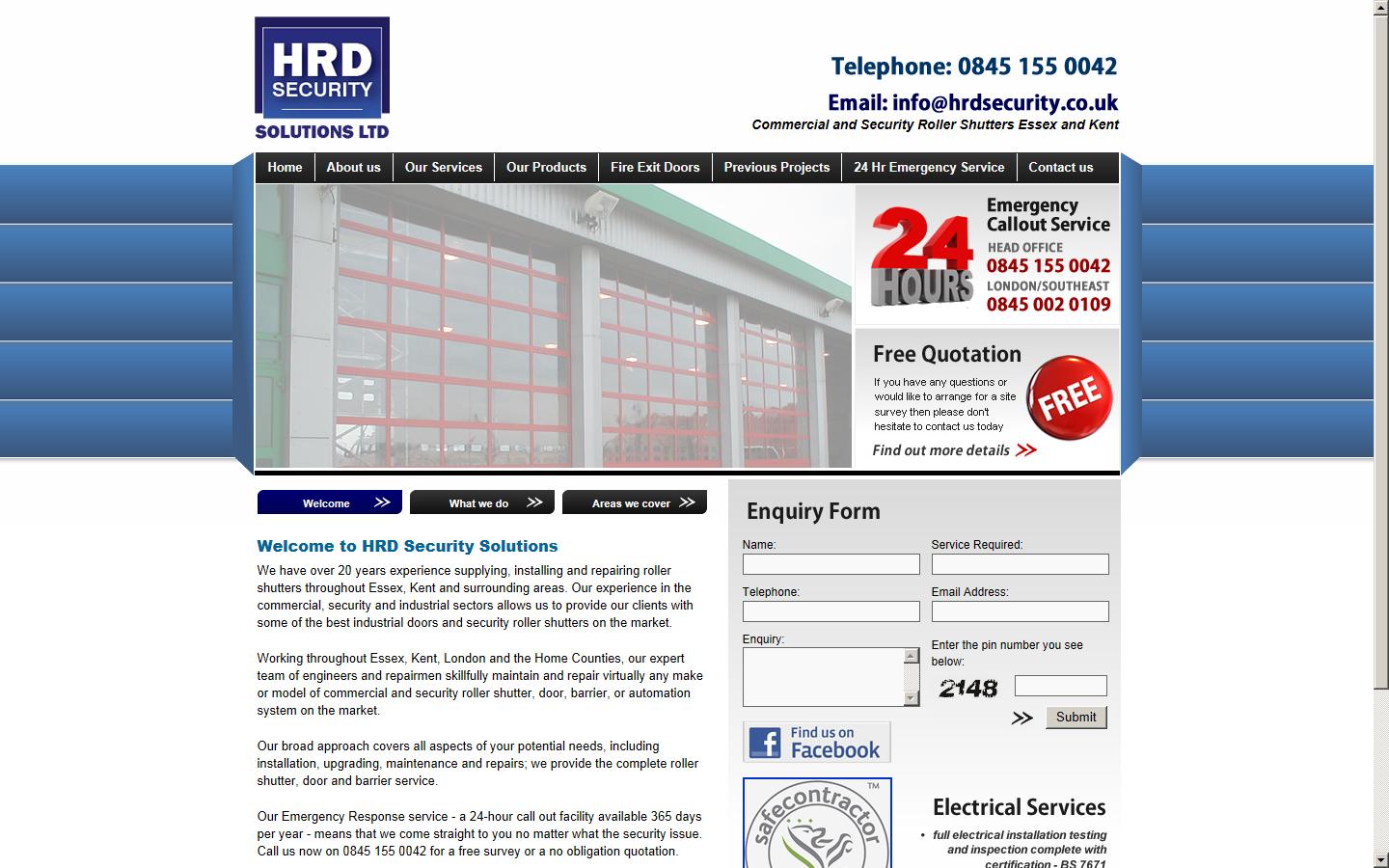 HRD Security Solutions Ltd Website
