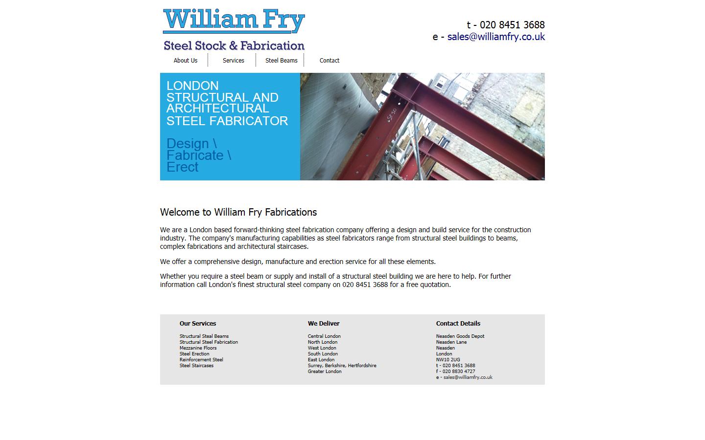 William Fry Fabrications Website