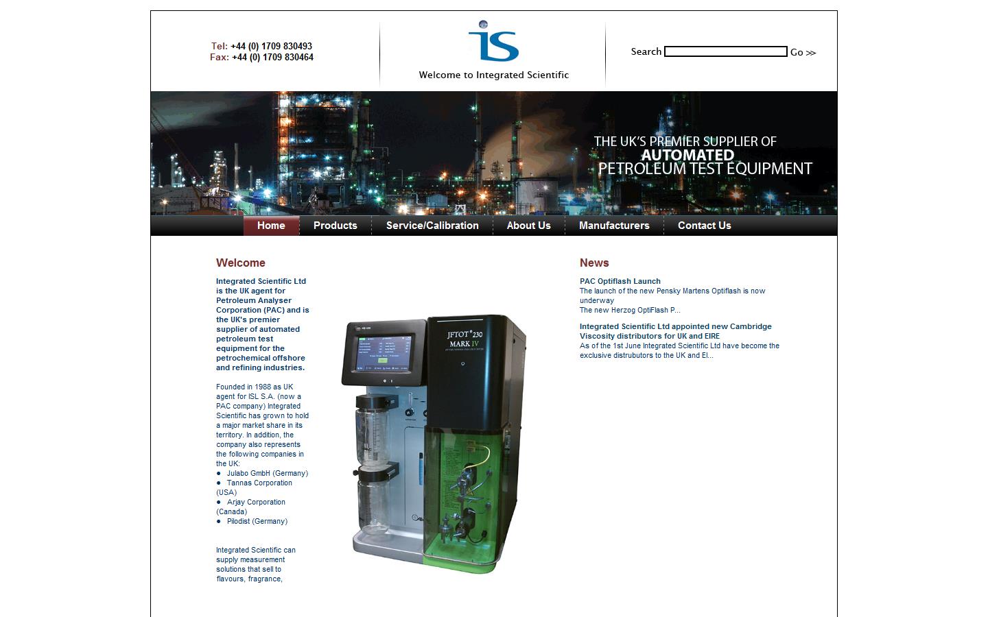 integrated scientific ltd Website