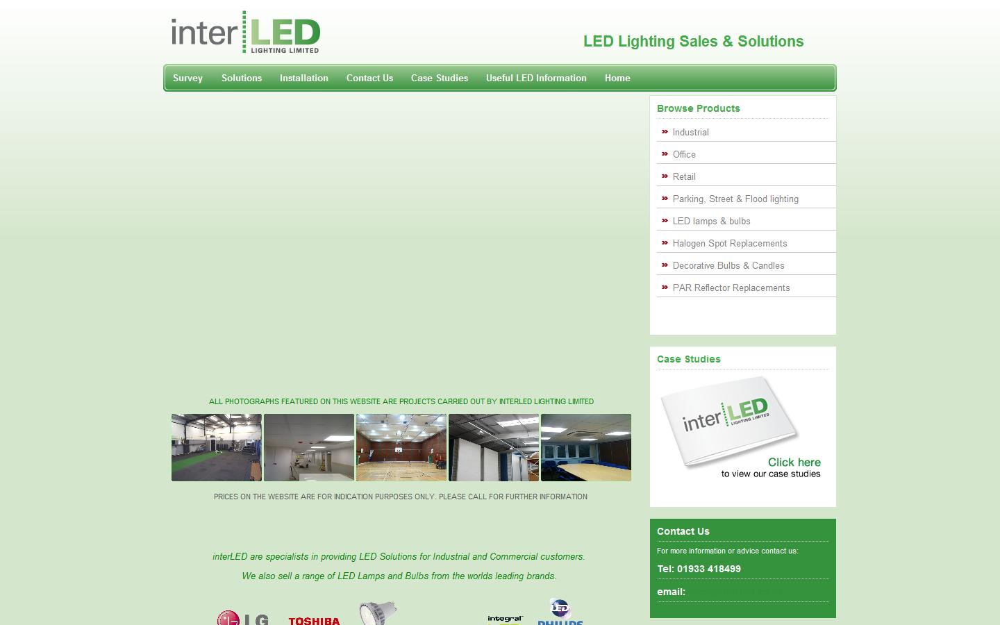 InterLED Lighting Ltd Website