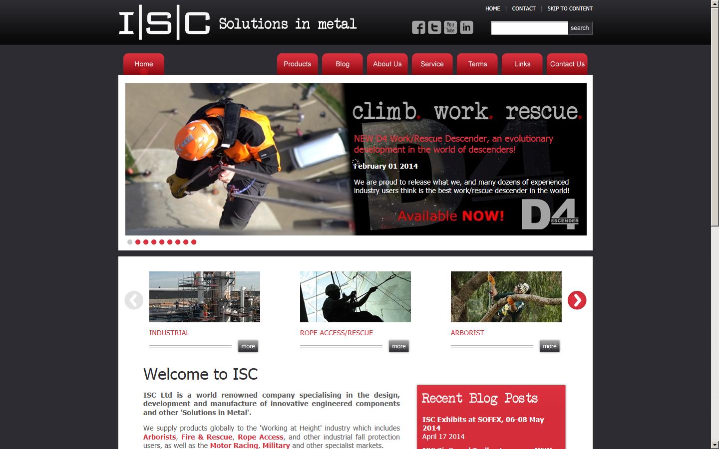 International Safety Components Ltd Website