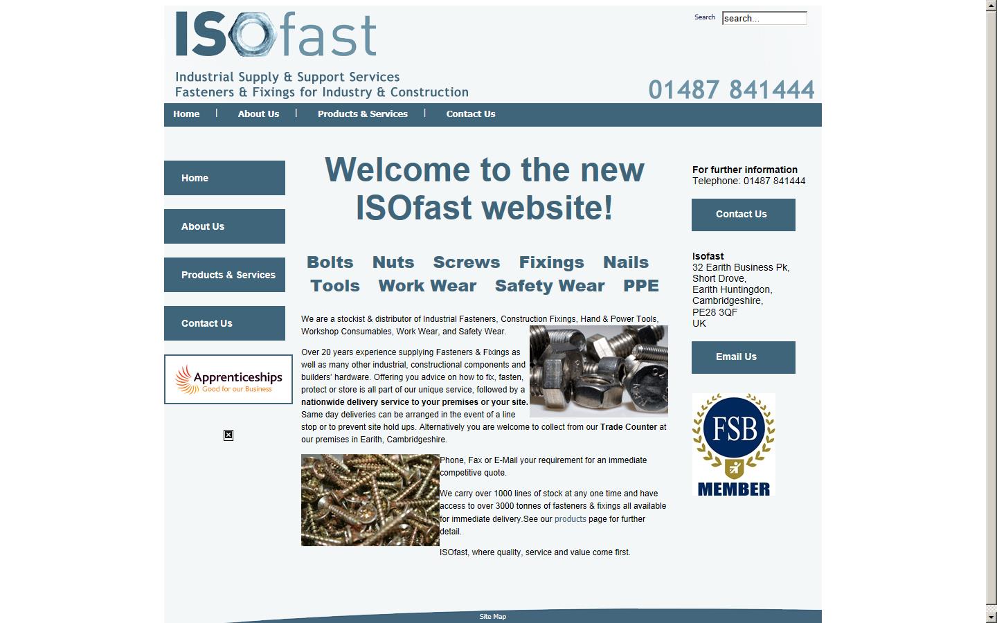 ISOFAST LTD Website