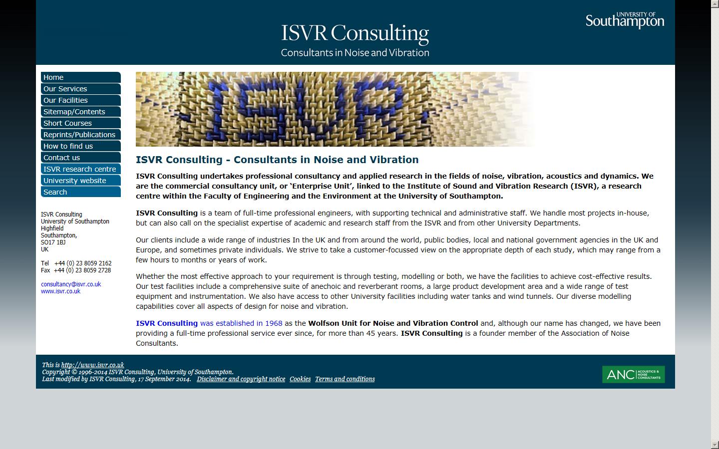 ISVR Consulting Website