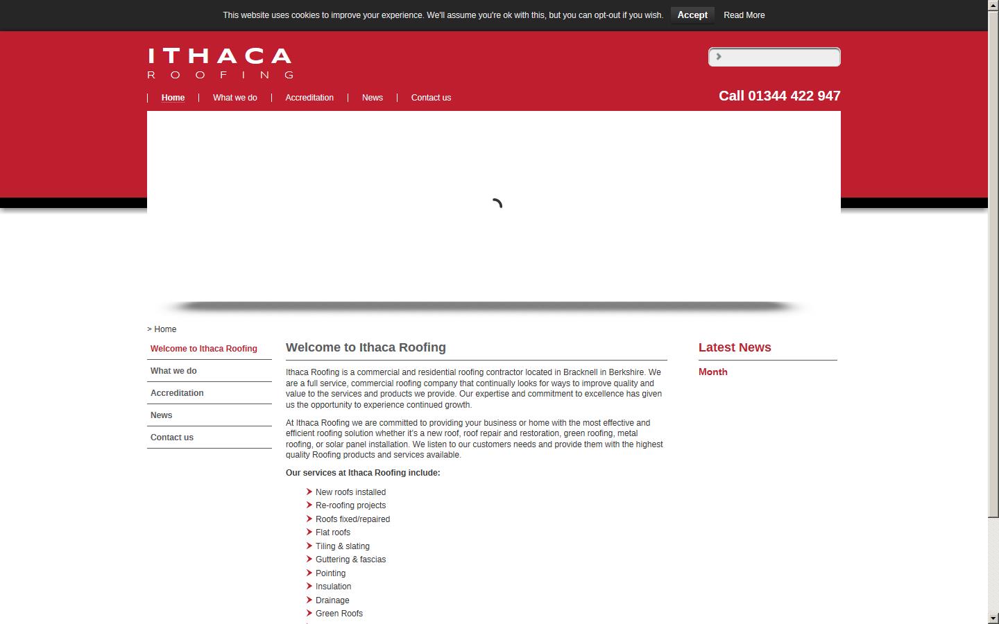Ithaca Roofing Ltd Website