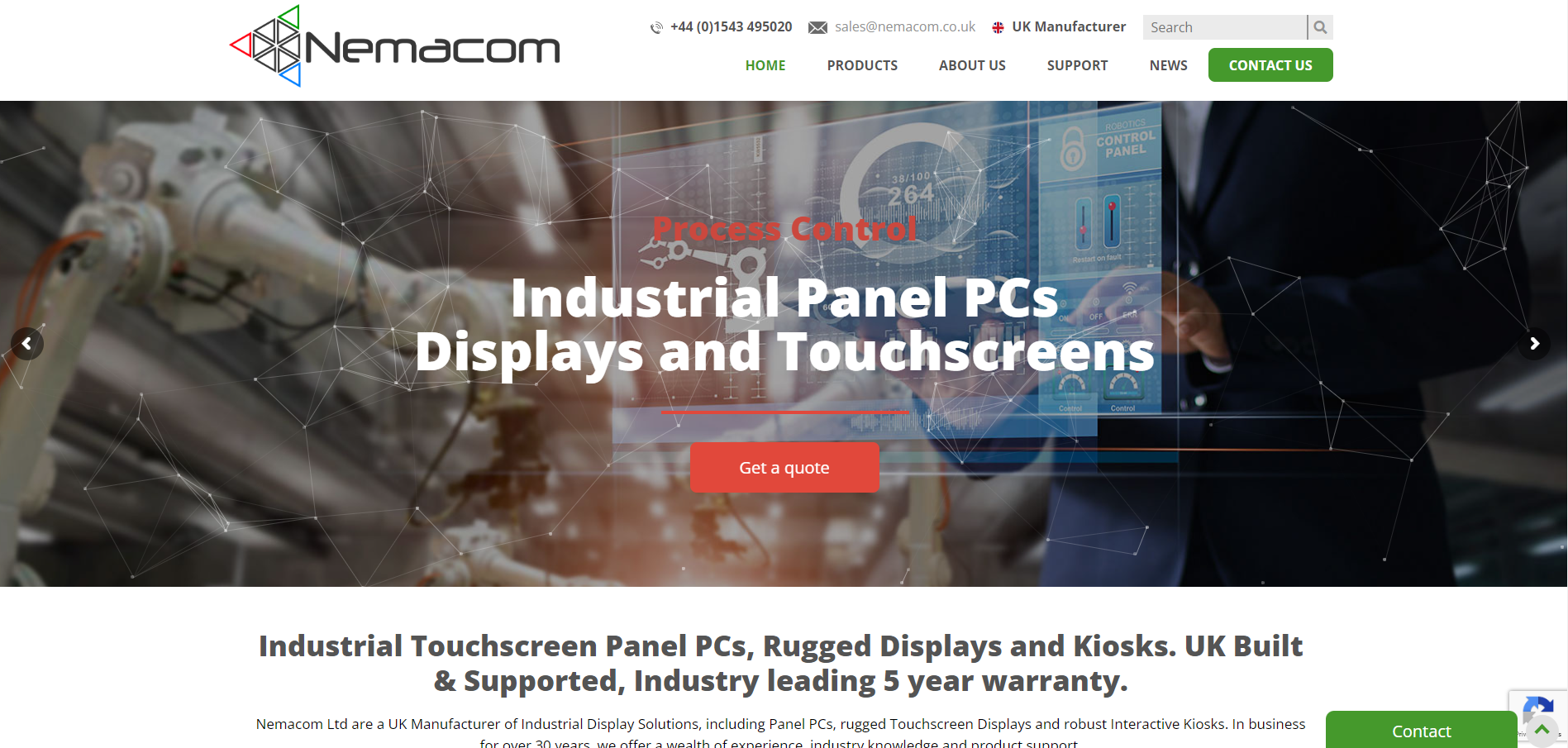 Nemacom Ltd Website