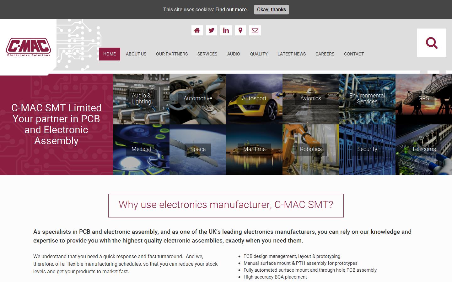 C-MAC SMT Ltd Website