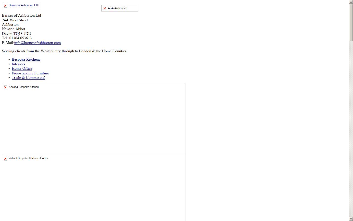 Barnes of Ashburton Ltd Website
