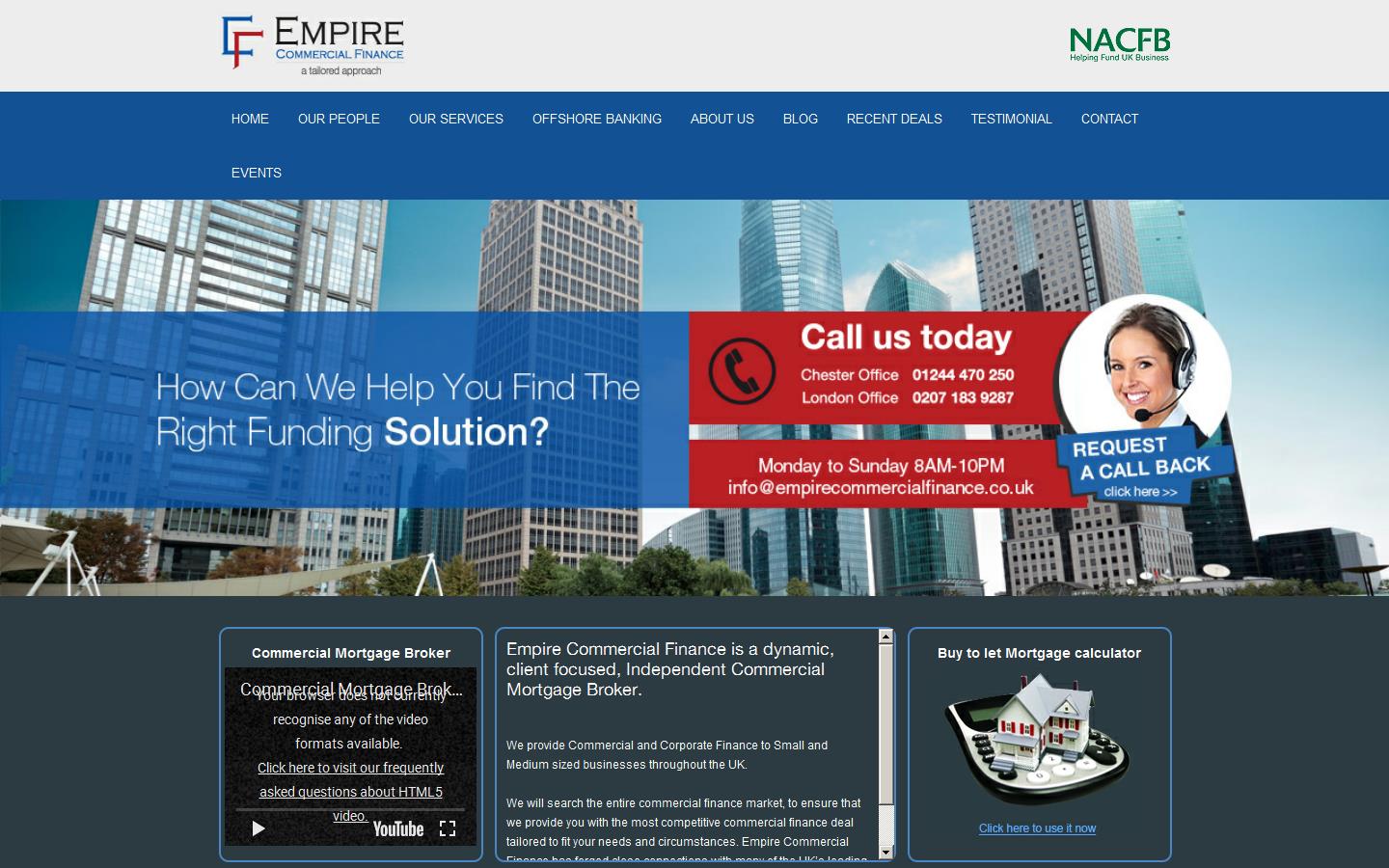 Empire Commercial Finance Website