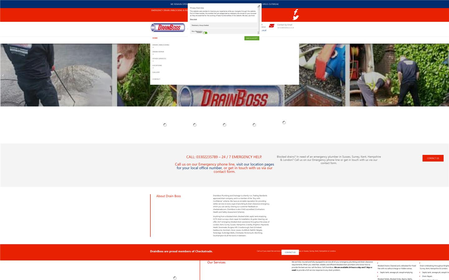 DrainBoss Plumbing & Drainage Ltd Website