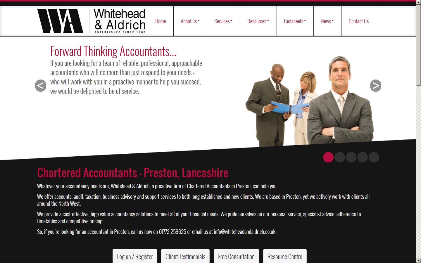 Whitehead & Aldrich Website