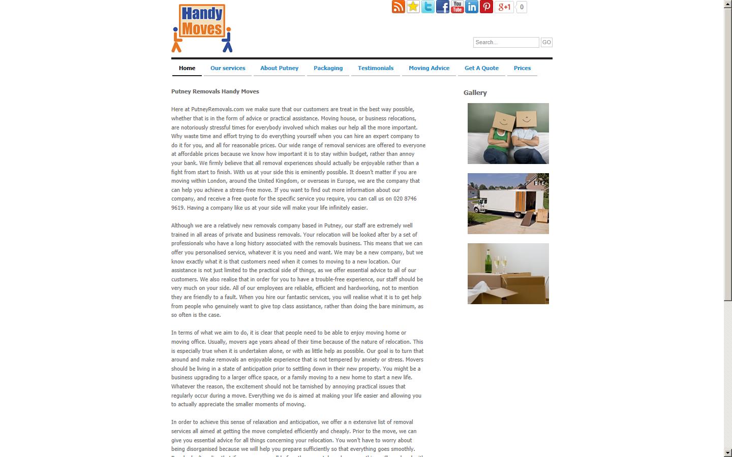 Putney Removals Website