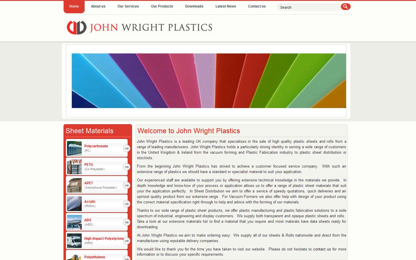 John Wright Plastics Limited Website