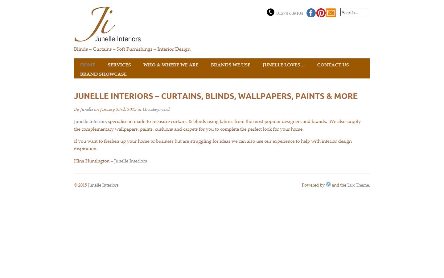Junelle Interiors  Website