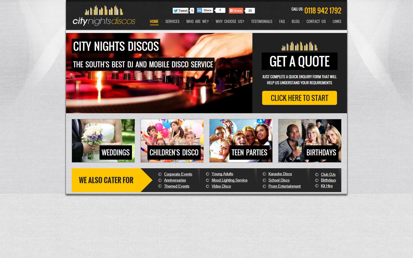 City Nights Discos Website