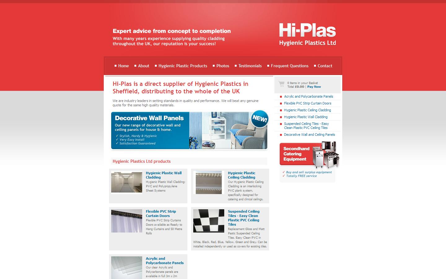 Hygienic Plastics Ltd Website