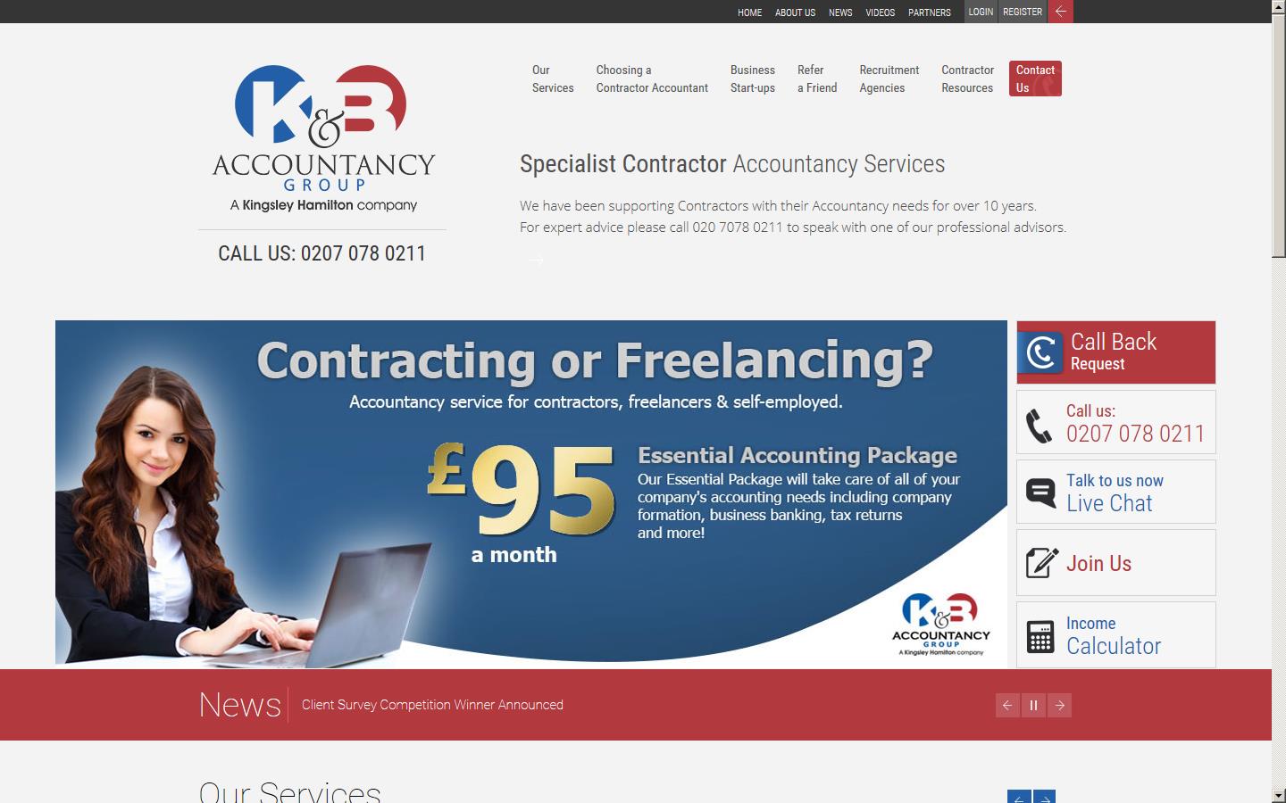 K&B Accountancy Group Website