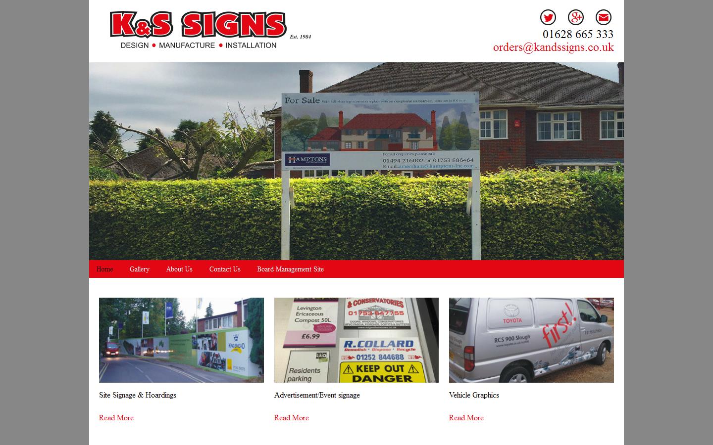 K & S Signs Website