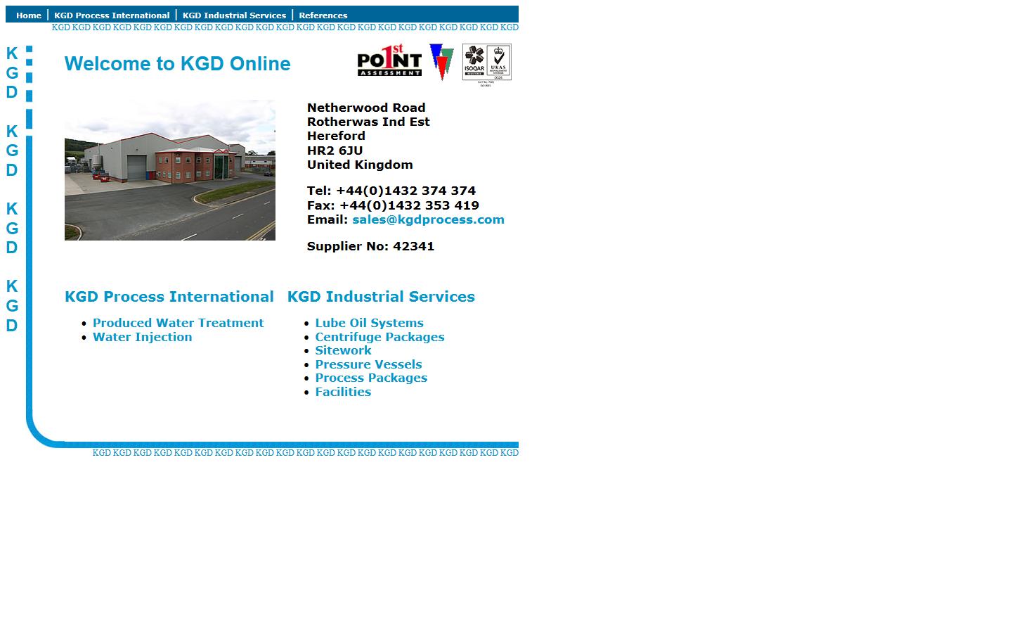 KGD Industrial Services  Website