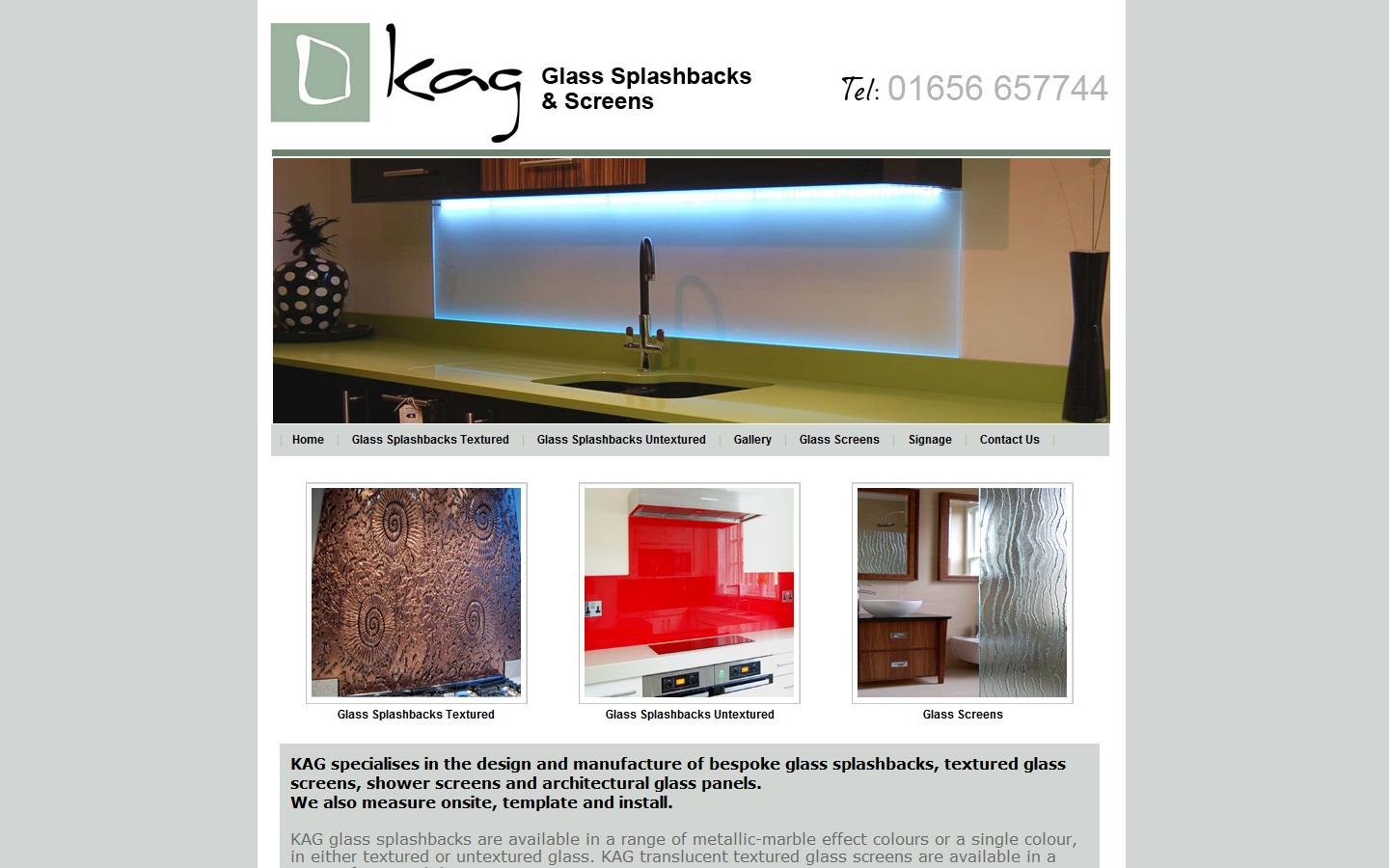 KAG Architectural Glass Website