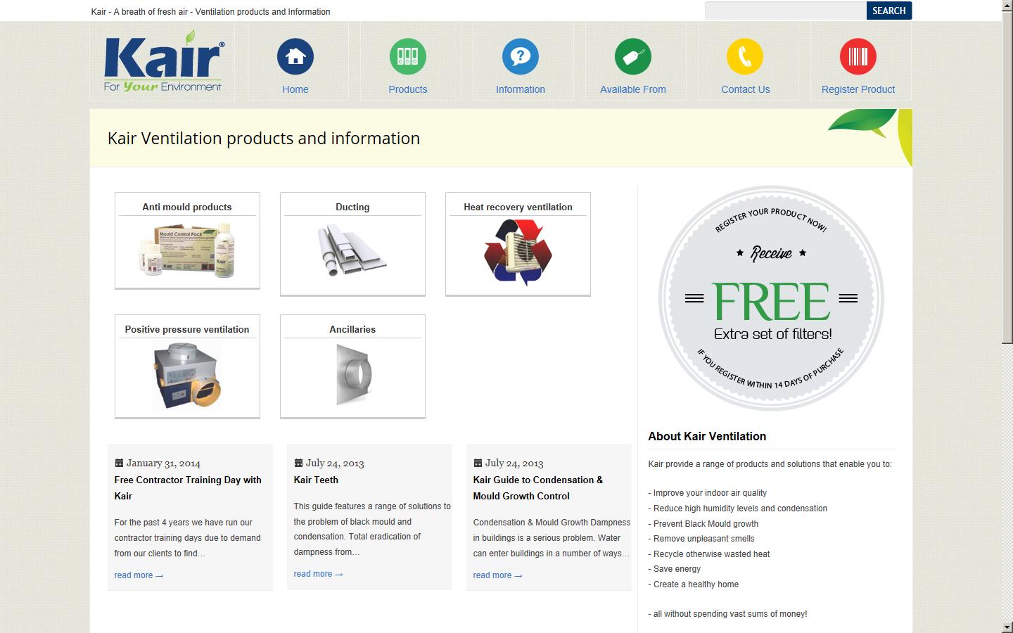 Kair Ventilation Ltd - London Website