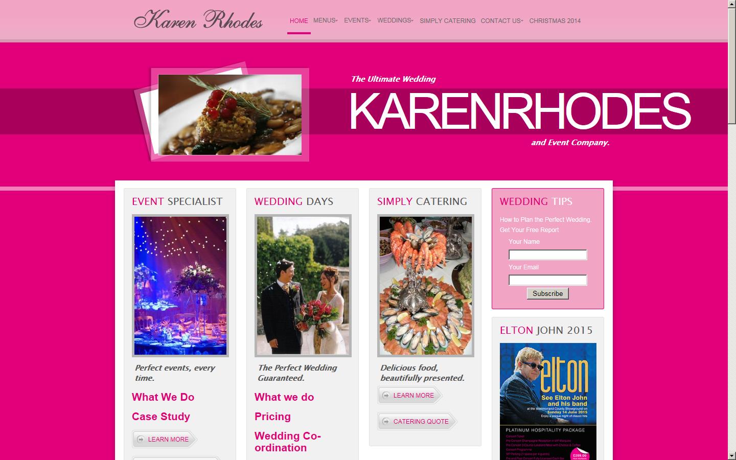 Karen Rhodes Catering Ltd  Website