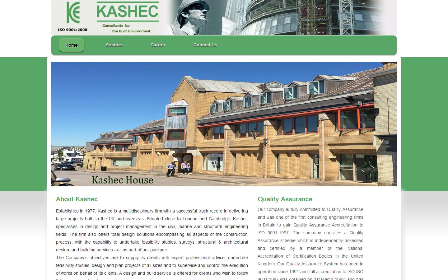 Kashec Ltd Website