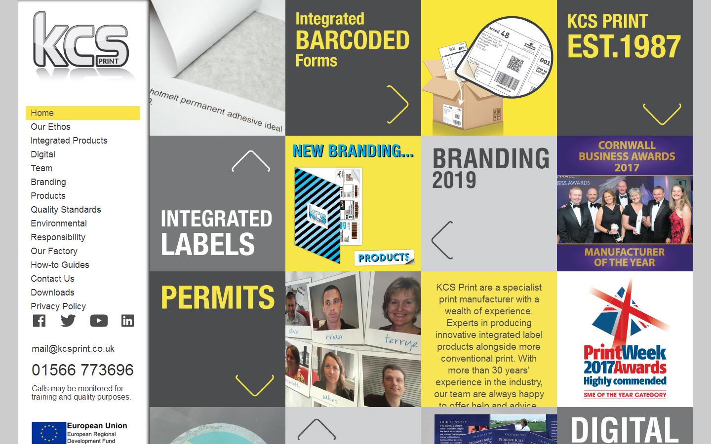 KCS Print Ltd Website