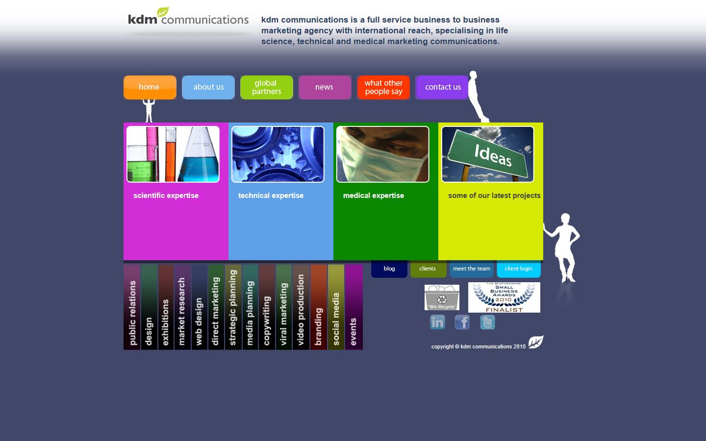 kdm communications Ltd Website