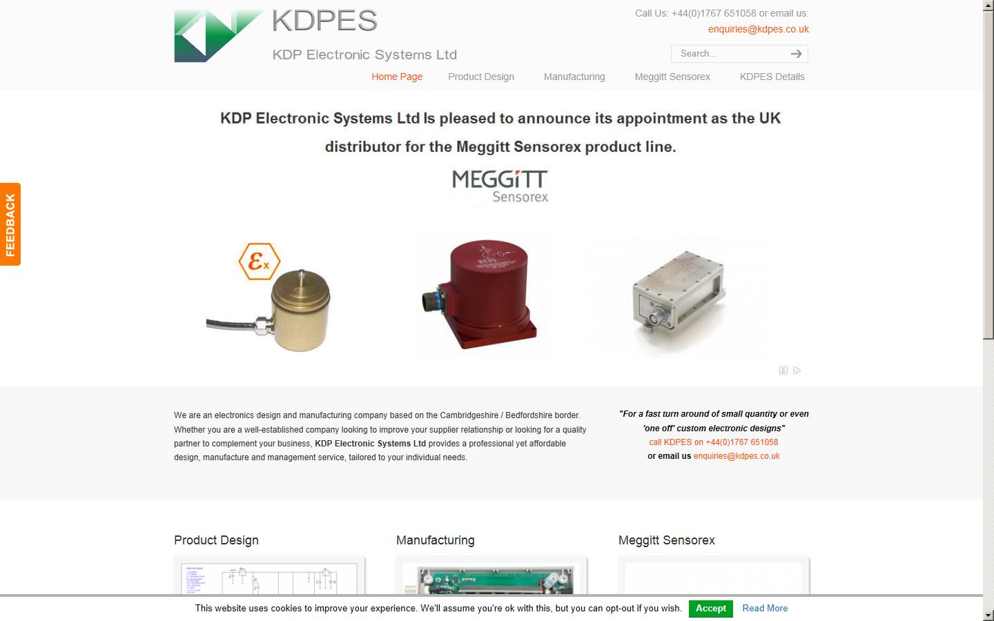 KDP Electronic Systems Ltd  Website