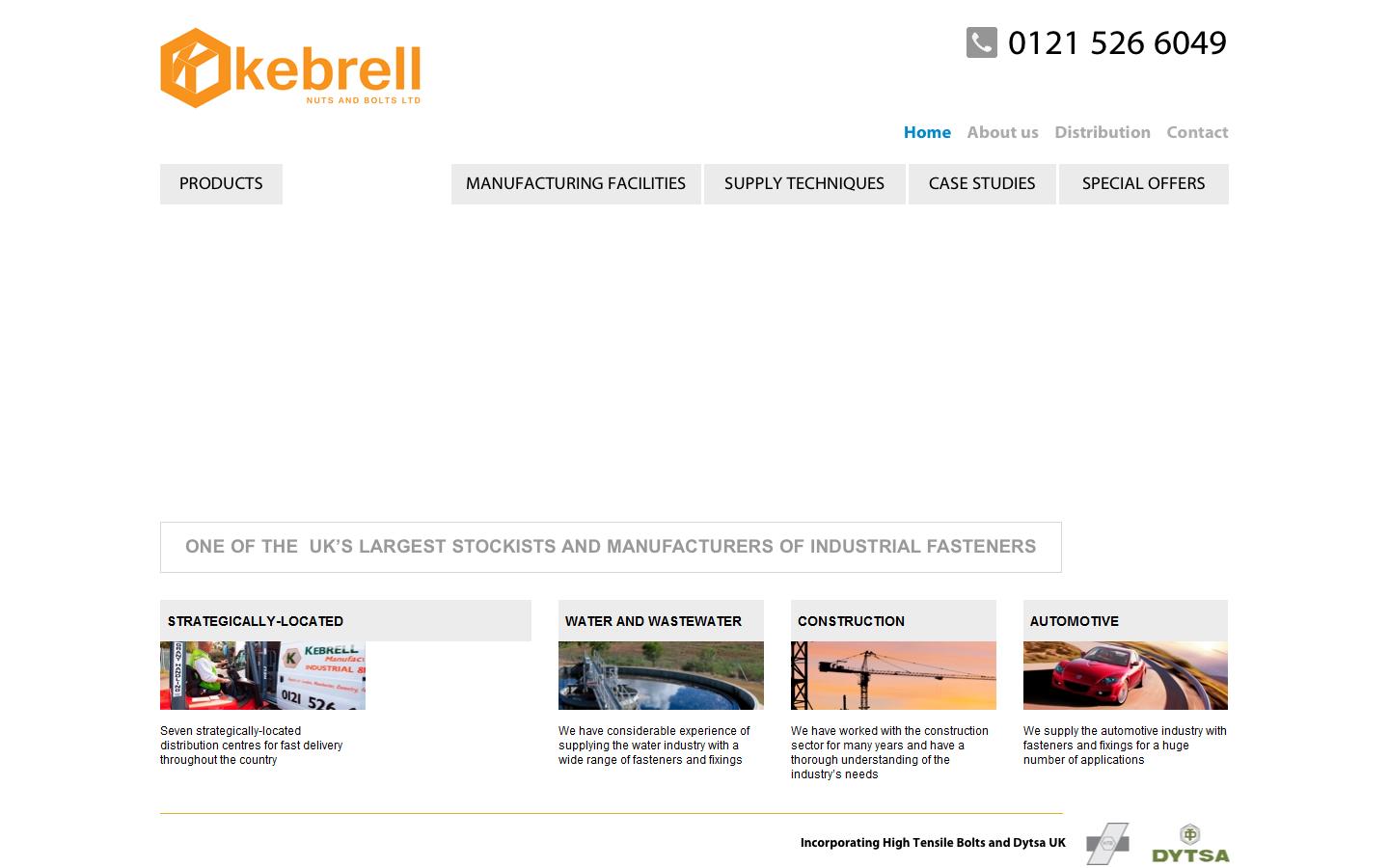 Kebrell Nuts & Bolts Ltd Website