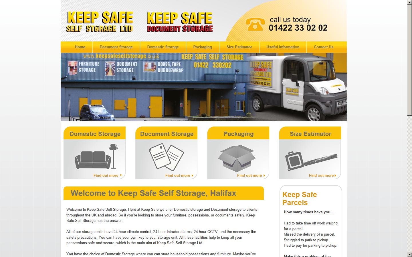 Keep Safe Self Storage Ltd Website