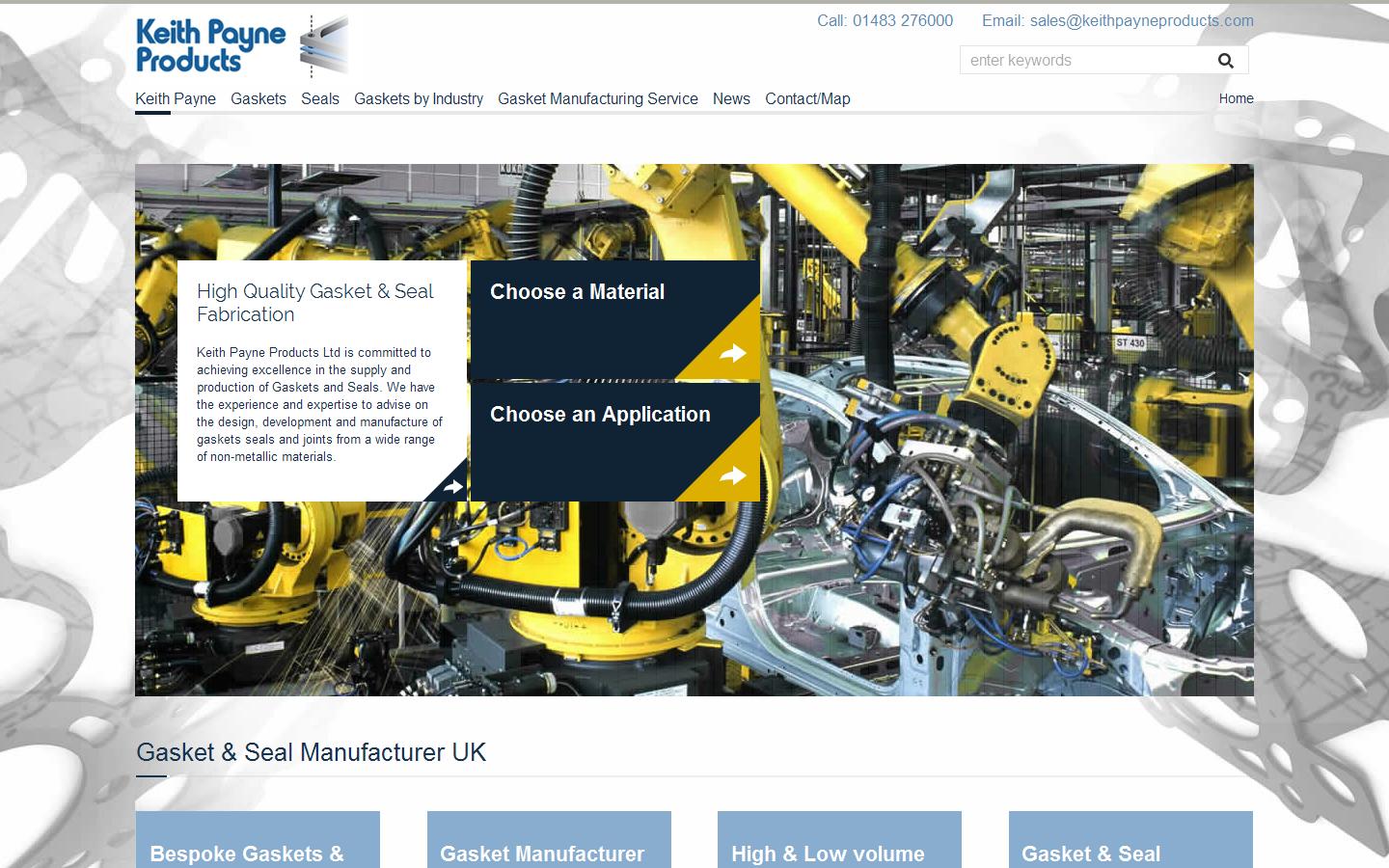 Keith Payne Products Ltd Website