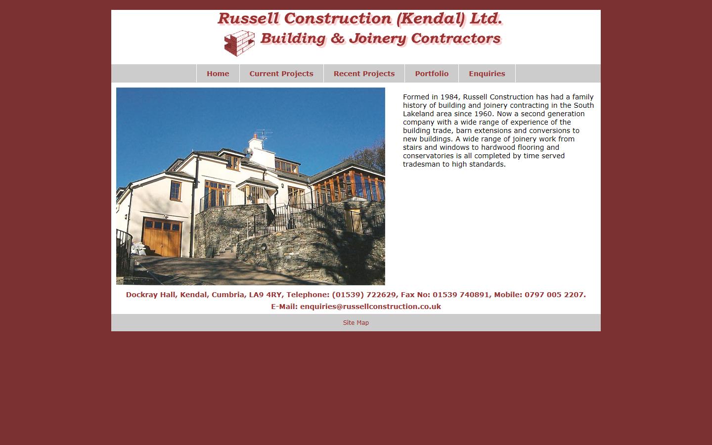 Russell Construction Ltd Website