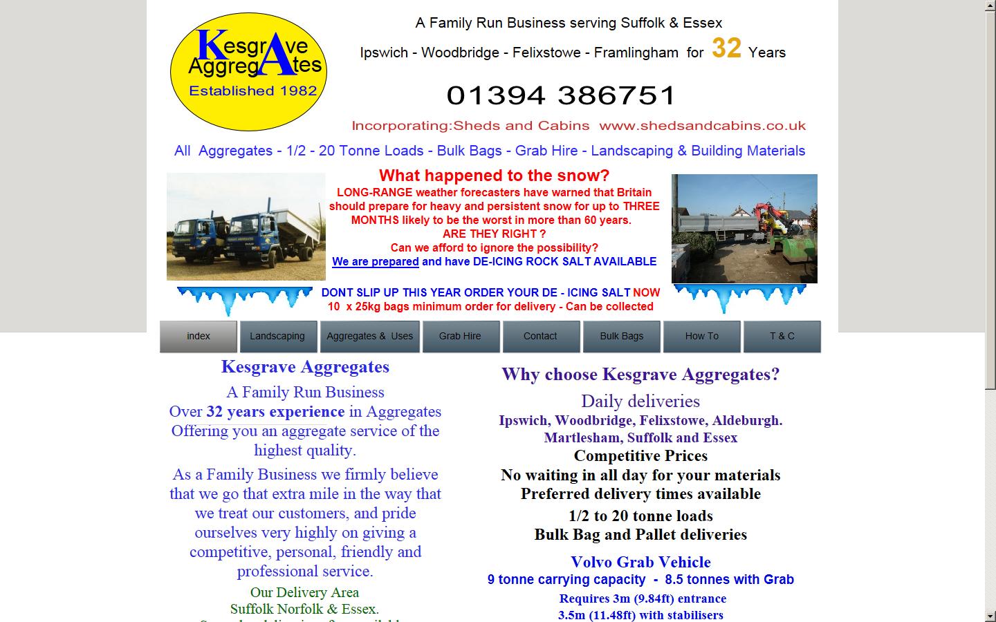 Kesgrave Aggregates Website
