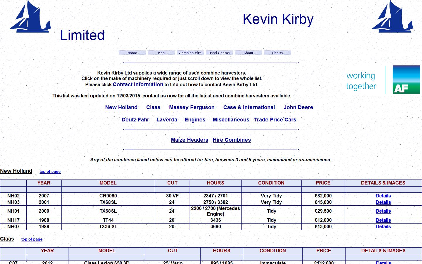Kevin Kirby Ltd  Website