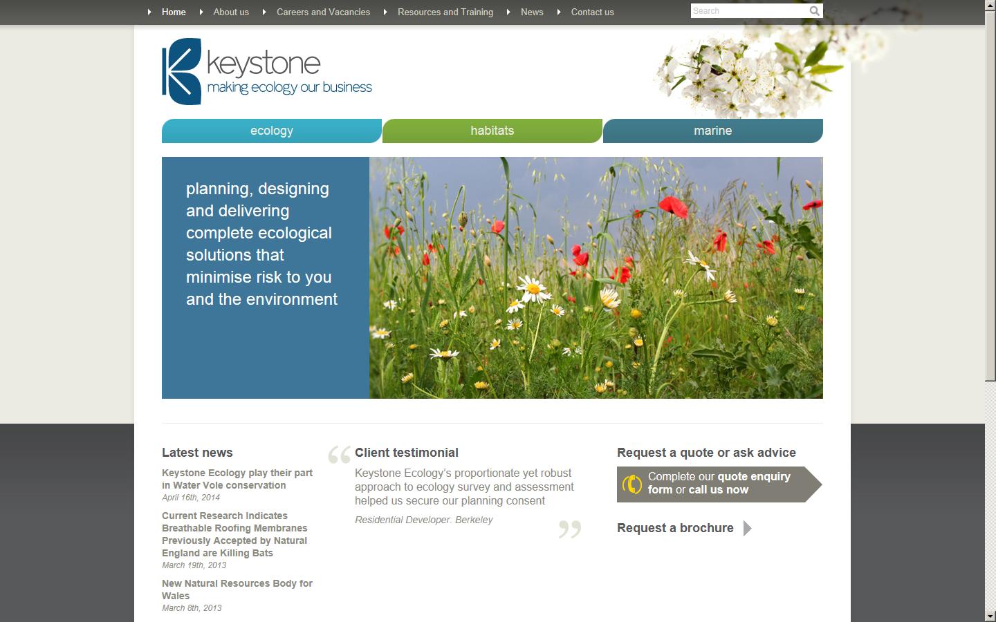 Keystone Environmental Ltd Website