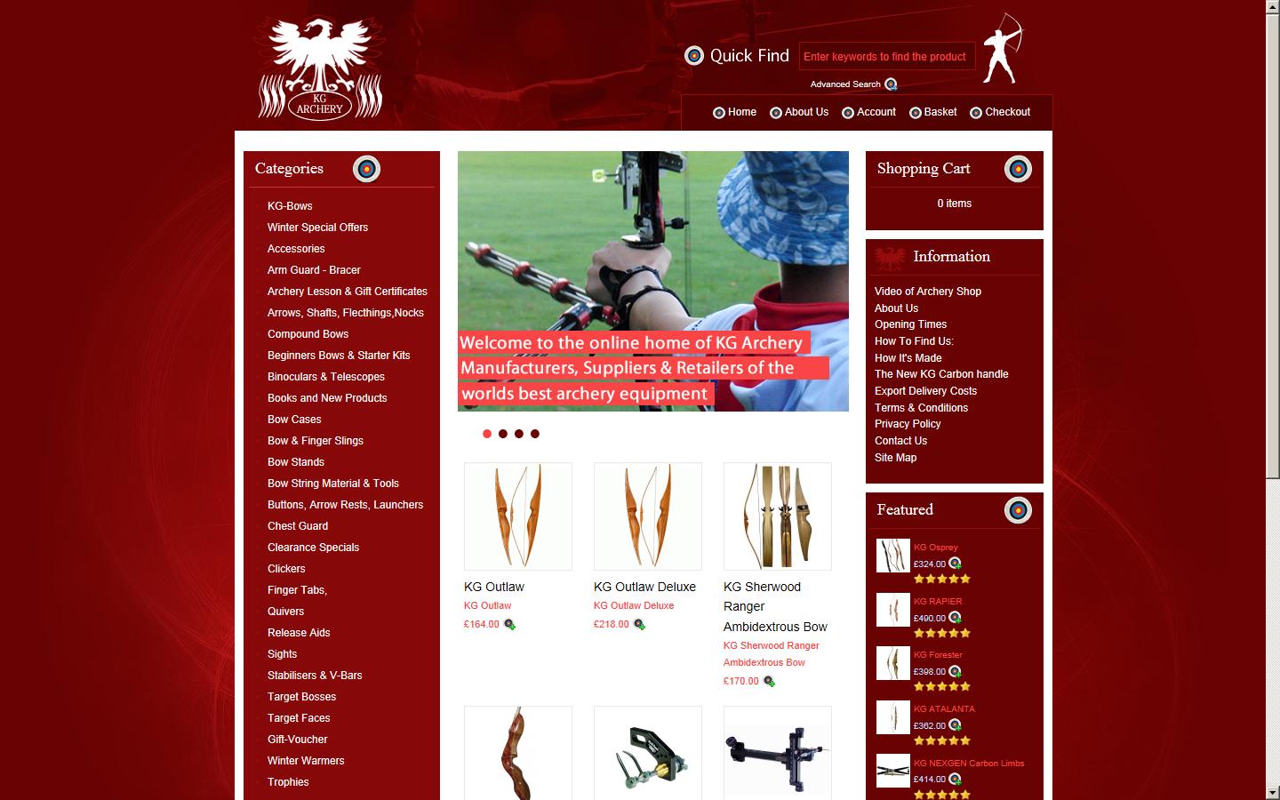 KG Archery Ltd Website