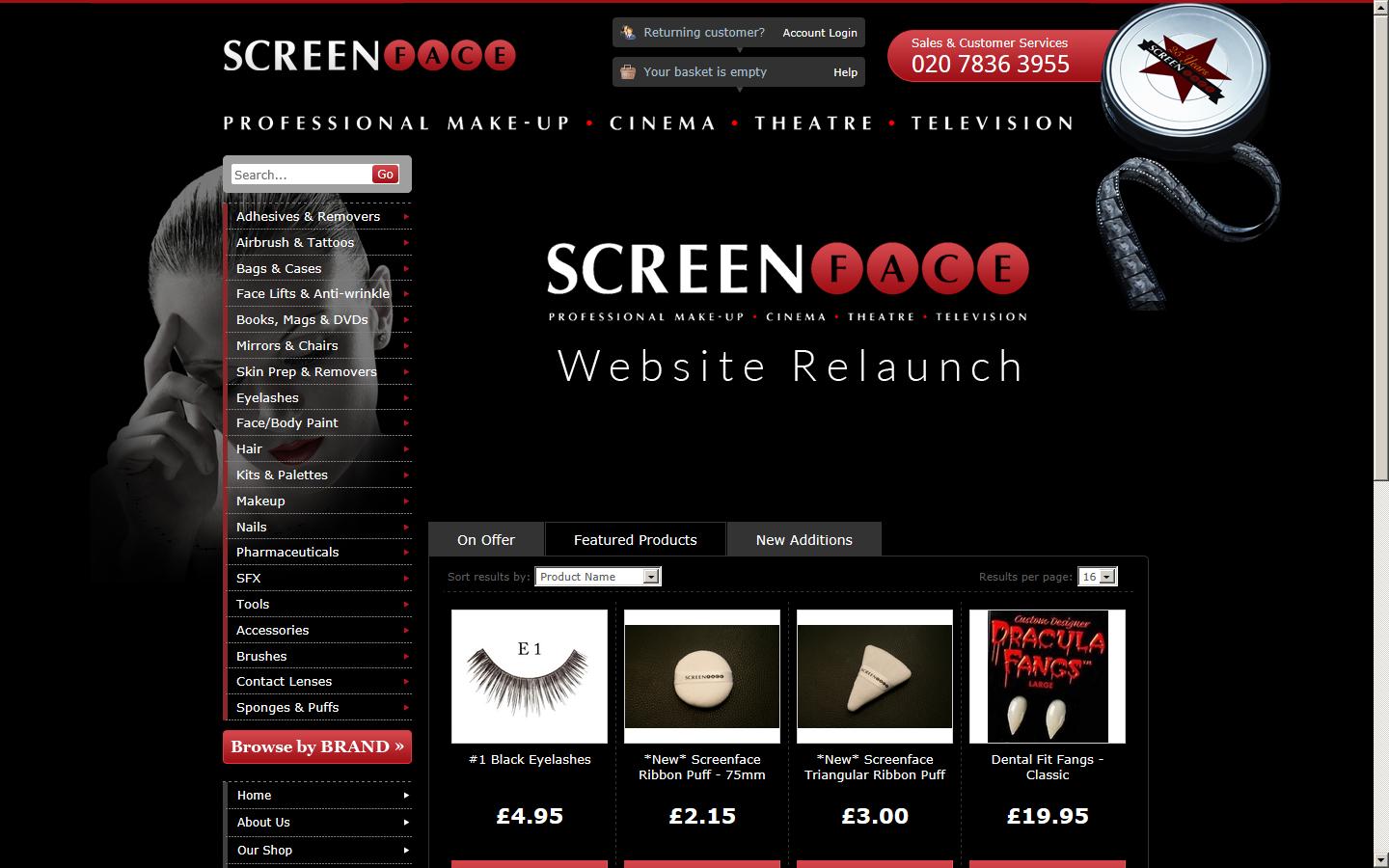Screenface Ltd Website