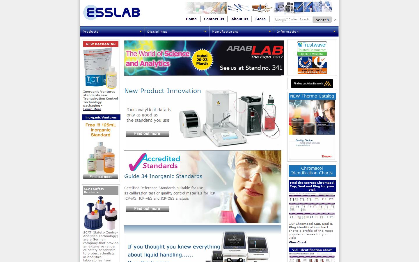Essex Scientific Laboratory Supplies Website