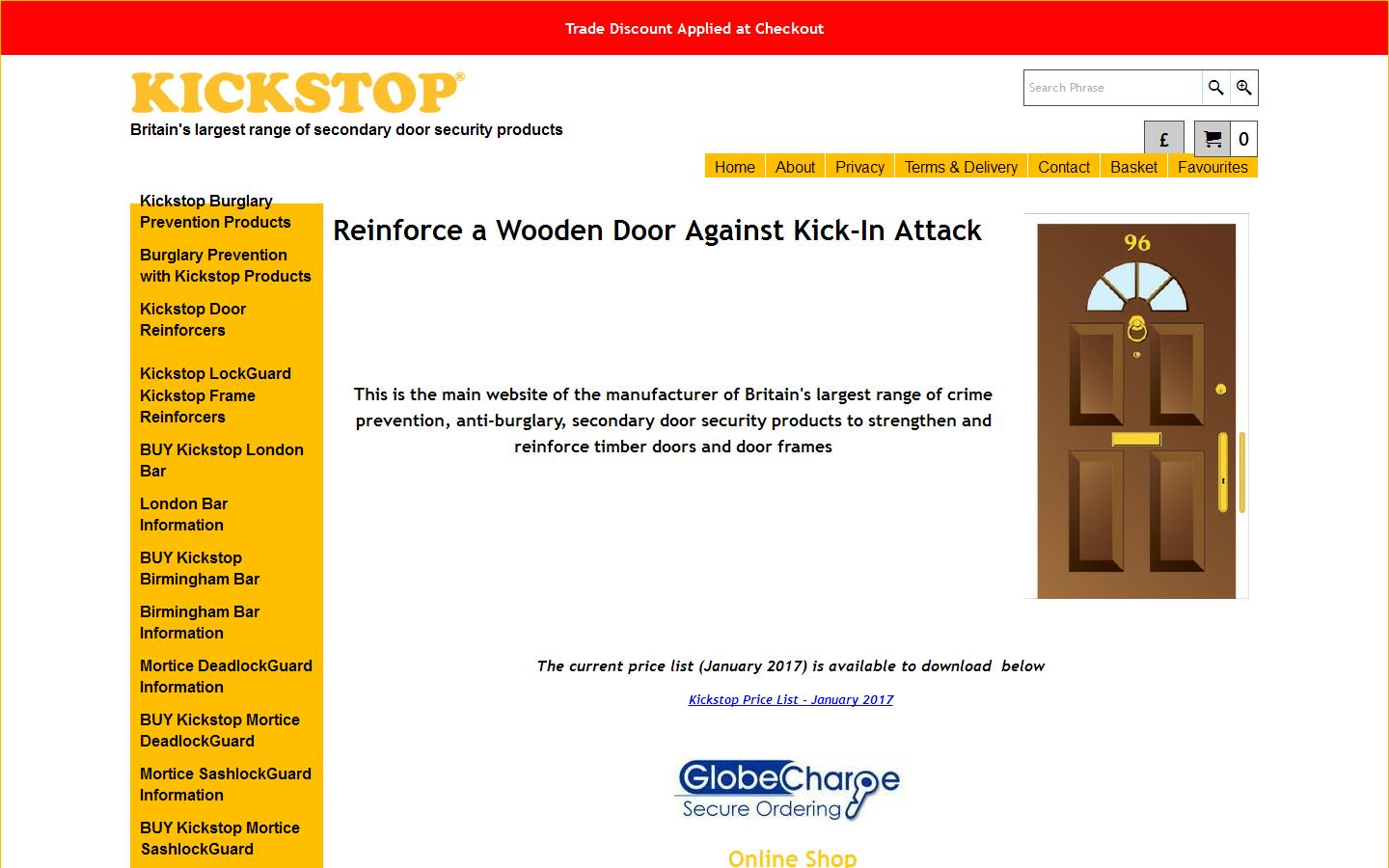 Kickstop Security Products Ltd Website